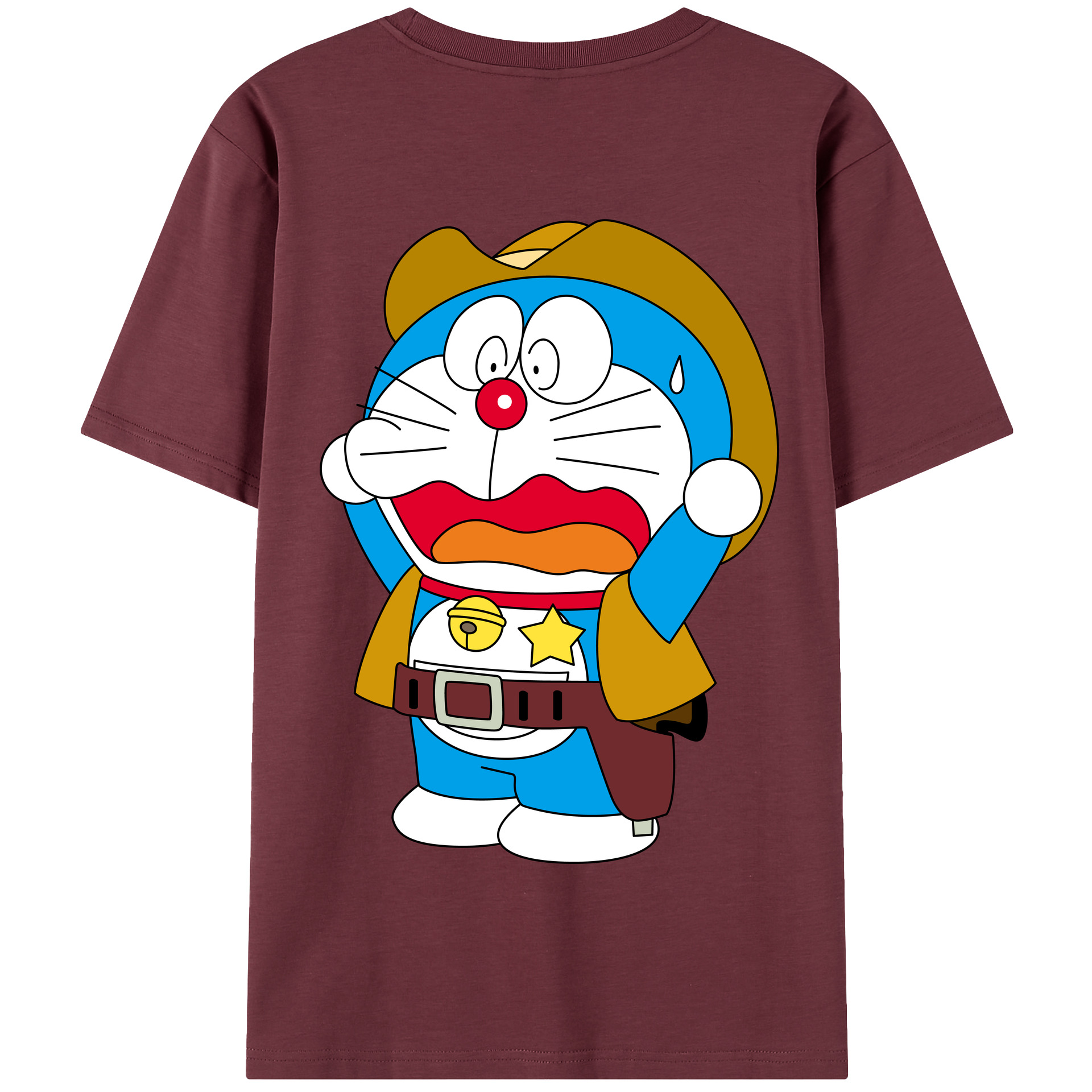 （画像用） ドラえもん Doraemon 綿100％半袖Tシャツ（背面プリント）